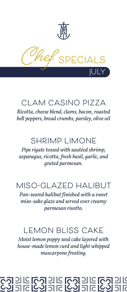 Lago Chef Specials - July