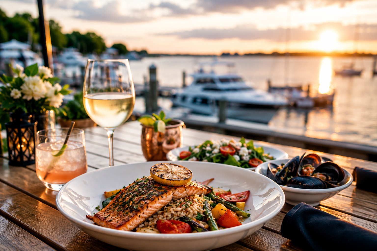 waterfront dining